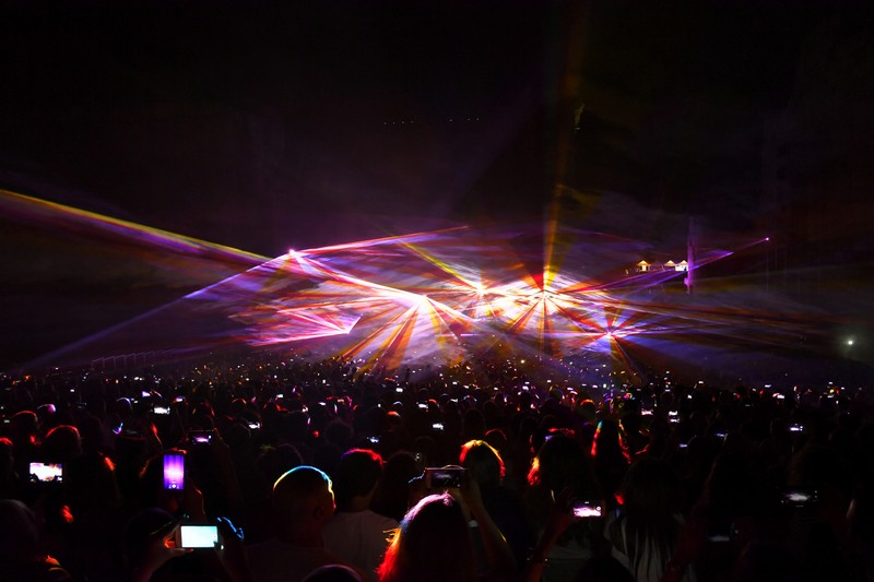 Jean Michel Jarre at Baalbeck Festival